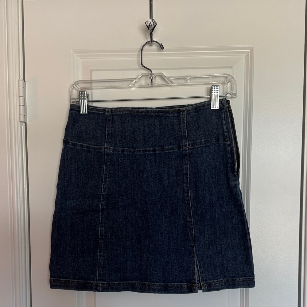 Emory Park Dark Blue Denim Mini Skirt